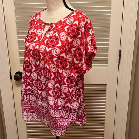 152. Calvin Klein Blouse in Watermelon - Picture 9 of 16